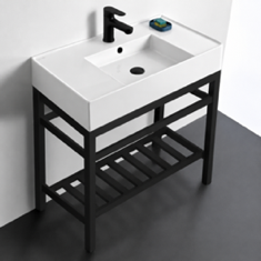 Modern Console Sink Vanity, 32 inch