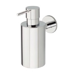 Soap Dispenser, Wall Mounted, Round, Brass