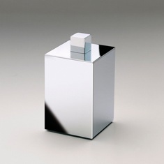 Square Metal Cotton Swab Jar