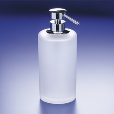 Soap Dispenser, Frosted Crystal Glass