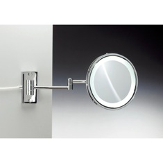 Wall Mounted Lighted Makeup Mirror, Hardwired