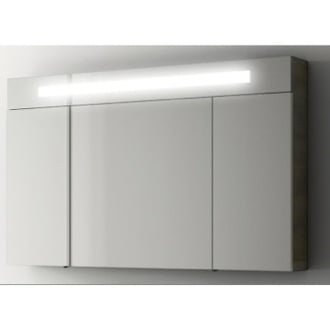 Medicine Cabinets Thebathoutlet Medicine Cabinet Modern 47 Inch With 3 Doors And Neon Light Acf S512