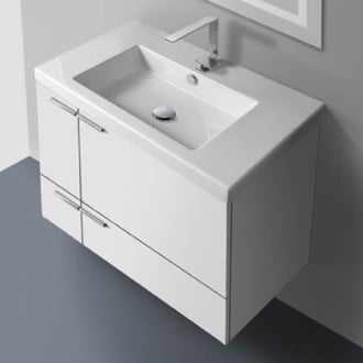 Wall Mounted Bathroom Vanities Thebathoutlet