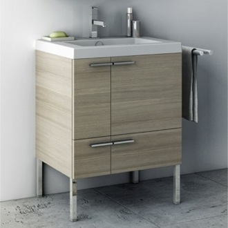 Small Bathroom Vanity, Free Standing, 23 Inch ACF ANS30