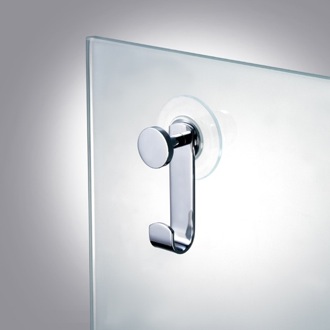Suction Pad Hook in Chrome, Gold Finish Windisch 85051