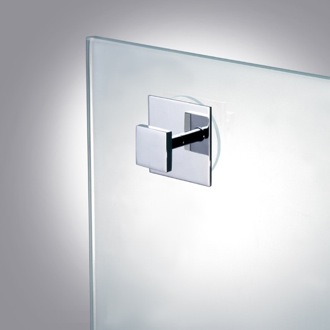 Suction Pad Robe or Towel Hook in Chrome, Gold Finish Windisch 85053
