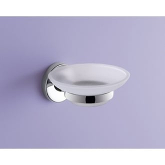 Wall Mounted Soap Dishes Thebathoutlet Soap Dish Wall Mounted Frosted Gl With Chrome Mounting Gedy Fe11 13