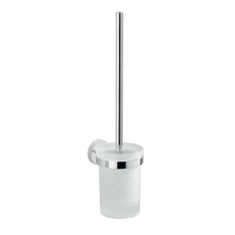 Frosted Glass Wall Mount Toilet Brush Holder Gedy 2333-03-13