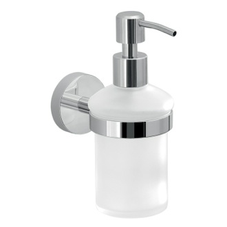Wall Mounted Soap Dispensers Thebathoutlet Frosted Gl Soap Dispenser With Wall Mount Gedy 2381 13