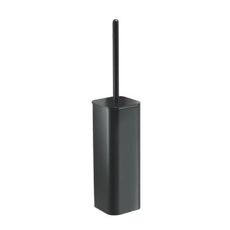 Wall Mounted Matte Black Toilet Brush Holder Gedy 3233-03-14
