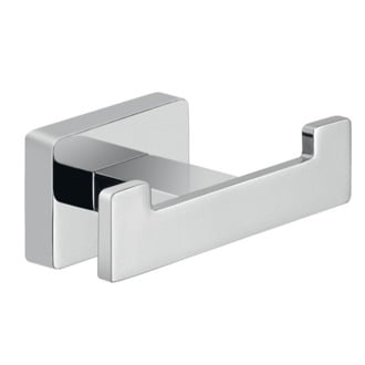 Square Chrome Wall Mounted Double Hook Gedy 4426-13