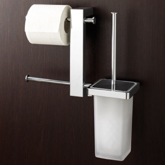 Wall Mounted Bathroom Accessories Thebathoutlet Bathroom Butler Wall Mount Chrome Rack With Tissue Holder And Toilet Brush Gedy 7640 13