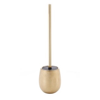 Gold Finish Toilet Brush Made From Pottery Gedy AD33-87
