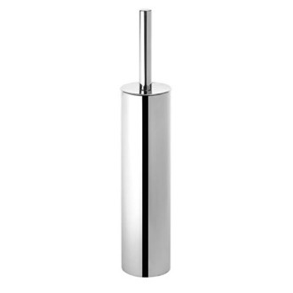 Round Polished Chrome Toilet Brush Holder Gedy ED34-13