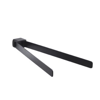 Matte Black Double Swivel Towel Bar Gedy PI23-14