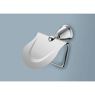 Polished Chrome Toilet Paper Holder with Cover Gedy LI25-13