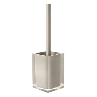 Decorative Square Light Turtledove Toilet Brush Holder Gedy RA33-66