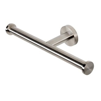 Brushed Nickel Spare Double Toilet Roll Holder Geesa 6518-05