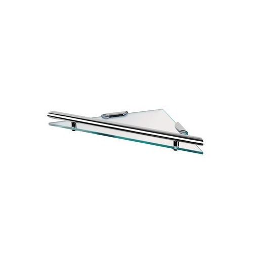 Triangular Clear Glass Bathroom Shelf Geesa 6521-02
