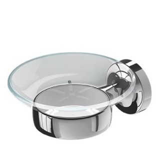 Wall Mounted Soap Dishes Thebathoutlet Wall Mounted Chrome Br And Gl Soap Dish Geesa 7303 02