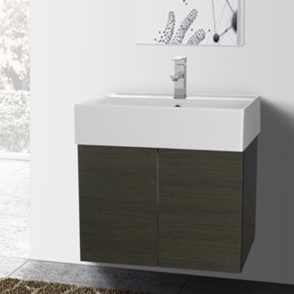 Wall Mounted Bathroom Vanities Thebathoutlet 2 Doors Vanity Cabinet With Self Sink Iotti Sm01c