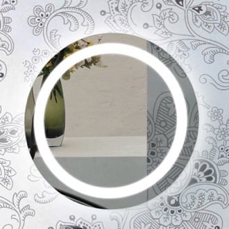 24 Inch Lighted Circular Vanity Mirror Nameeks ARRD