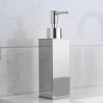 Square Modern Chrome Soap Dispenser Nameeks NCB82