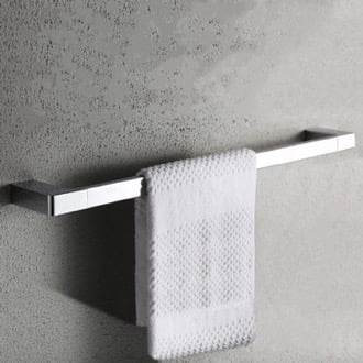 Chrome Universal Wall Fitted Radiator Towel Bar Holder w d x 150mm 510mm 