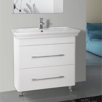 White Bathroom Vanities Cabinets Thebathoutlet 32 Inch Floor Standing White Vanity Cabinet With Ed Sink Nameeks Pa F01
