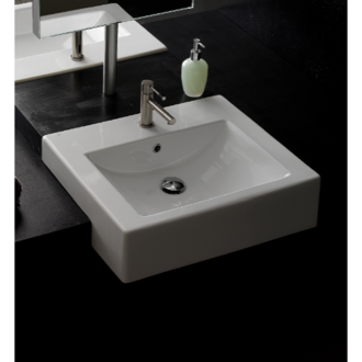 Semi Recessed Bathroom Sinks Thebathoutlet