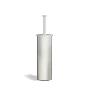 Brushed Nickel Rounded Brass Toilet Brush Holder StilHaus ME039-36