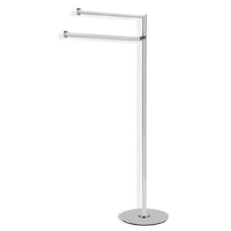 Satin Nickel Free Standing Towel Stand StilHaus ME19-36