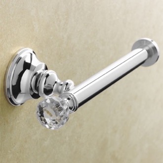 Brass Toilet Roll Holder with Crystal StilHaus SL11