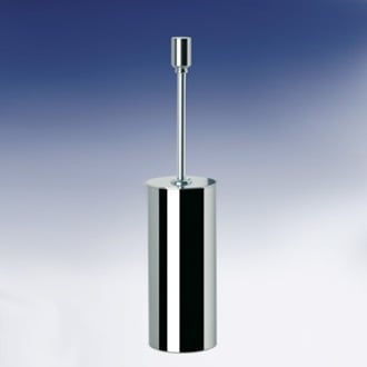Contemporary Round Brass Toilet Brush Holder Windisch 89148