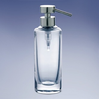 Rounded Tall Plain Crystal Glass Soap Dispenser Windisch 904141