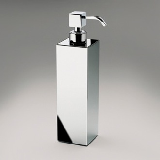 Tall Squared Brass Countertop Soap Dispenser Windisch 90418