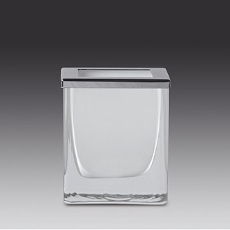 Free Standing Square White Cotton Swabs Jar Windisch 91169-M