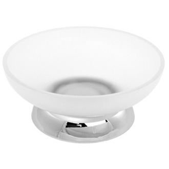 Free Standing Chrome Soap Dishes Thebathoutlet Soap Dish Chrome Round Frosted Crystal Gl Windisch 92575md