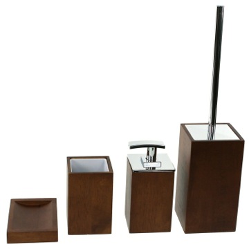 Gedy Pa900 31 By Nameek S Papiro Wooden 5 Piece Brown Bathroom Wooden 4 Piece Brown Bathroom Accessory Set