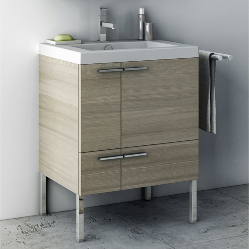 Small Bathroom Vanity, Free Standing, 23 Inch ACF ANS30