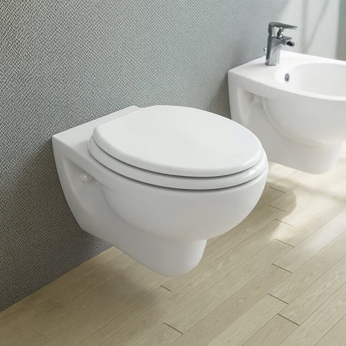 Wall Mount Toilet, Classic, Ceramic, Rounded CeraStyle 018400