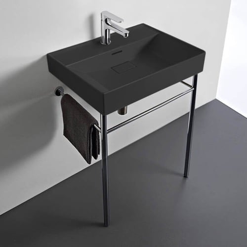 Small Modern Console Sink, 24 Inch CeraStyle 037107-U-97-CON