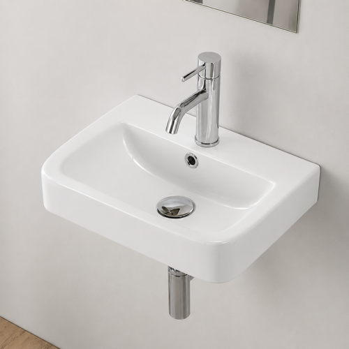 Small Bathroom Sink, Wall Mounted CeraStyle 035200-U