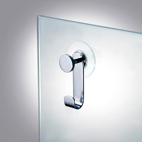 Suction Pad Hook in Chrome, Gold Finish Windisch 85051