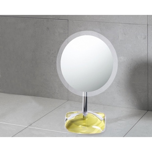 Round Countertop 2.5x Makeup Mirror in Avocado Green Gedy 4607-68