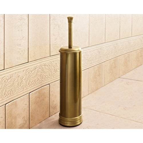 Toilet Brush Holder, Round, Polished Bronze Gedy 7533-44
