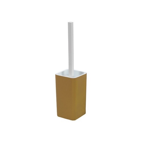 Toilet Brush Holder, Contemporary, Gold Gedy 7933-87