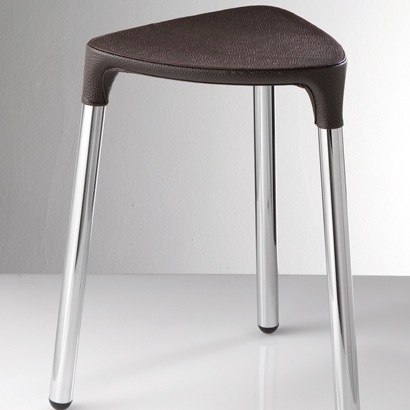 Wenge Leather Stool Gedy 2172-E9