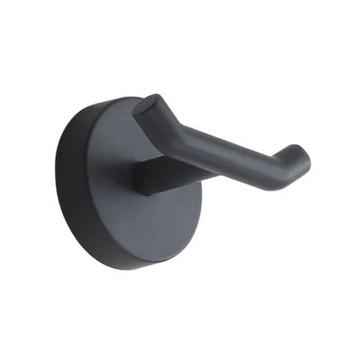 Double Robe Hook, Matte Black Gedy 2326-14