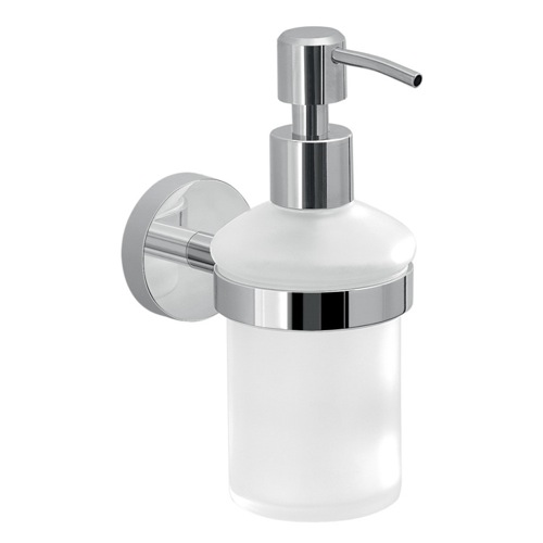 Soap Dispenser, Frosted Glass With Wall Mount Soap Dispenser, Frosted Glass With Wall Mount Gedy 2381-13